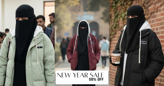 Premium Modest Layering Puffer Jacket – University Collection ✨